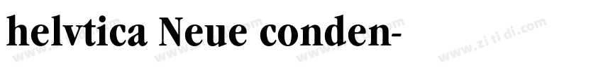 helvtica Neue conden字体转换